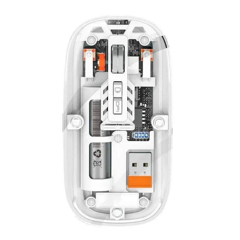 Crystal Transparent Wireless Mouse M233 - Three