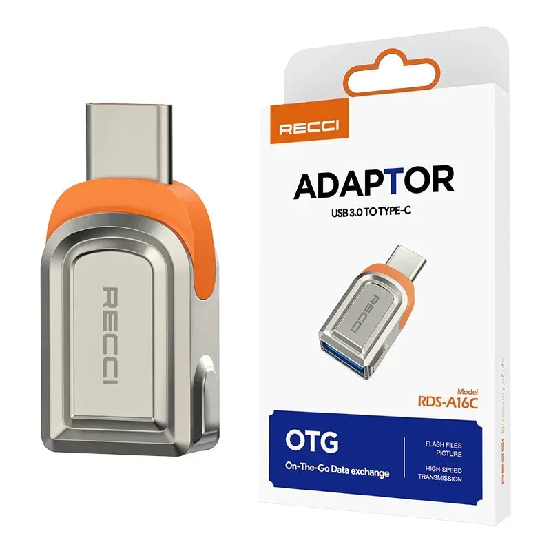 Recci Convert Type-C to Usb RDS-A16C - Three