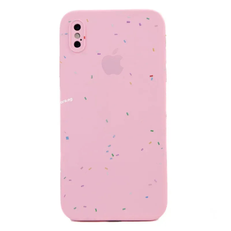 Silicone Sprinkles Camera Protection Case iPhone X - Three