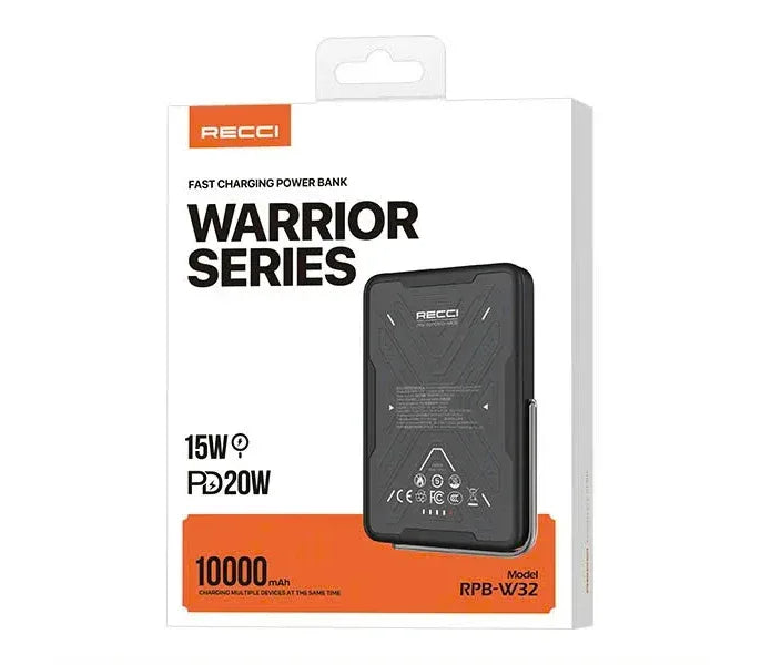 Recci Warrior Series Power Bank 10000mAh RPB-W32 - Three