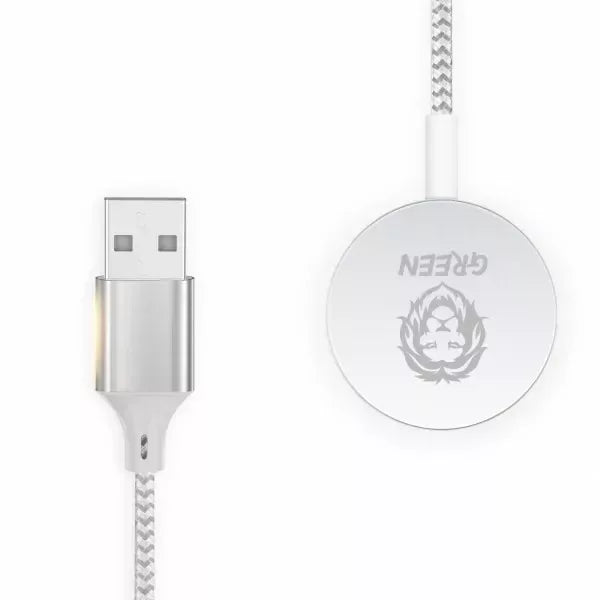 Green Lion Magnetic Braided Charging Cable For Apple Watch - Three