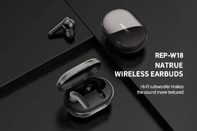 Recci Nature Wireless Earbuds REP-W18 - Three