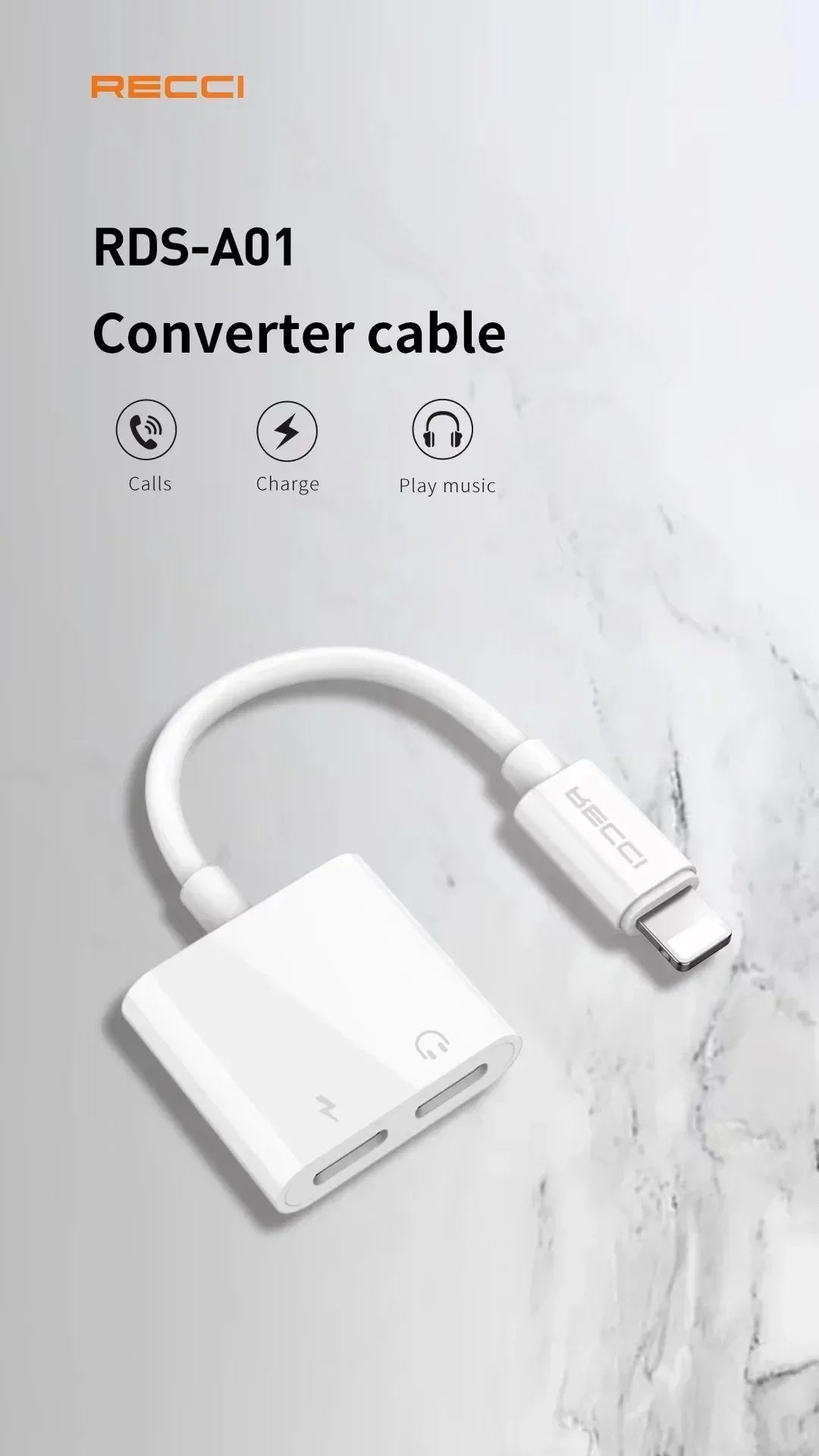 Recci Converter 2 in 1 ios RDS-A01 - Three