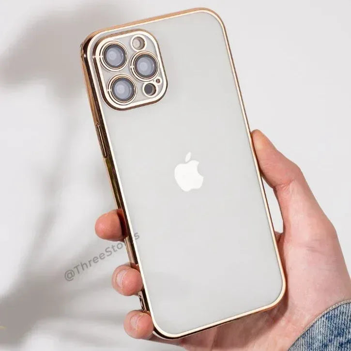 QY Glossy frame Camera Protective Case iPhone 12 Pro Max - Three