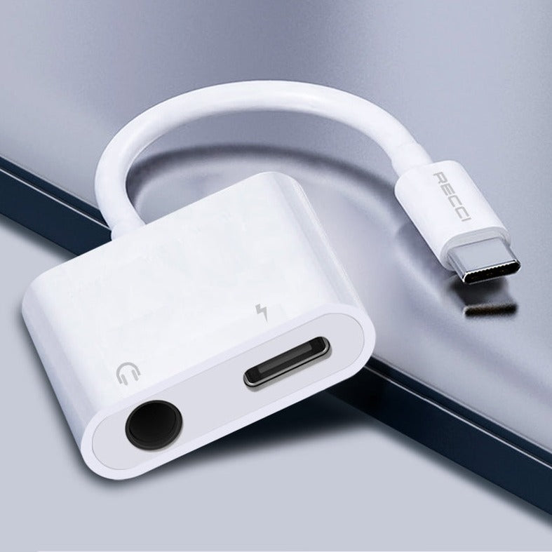 Recci Converter 2 in 1 Type-C And Aux RDS-A02