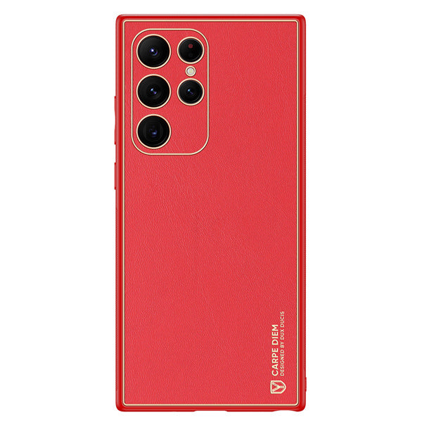 DUX DUCIS YOLO Leather Camera Protection Case Samsung S22 Ultra