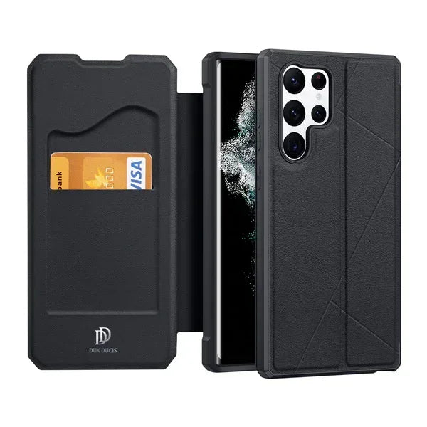 Dux Ducis Leather Skin X 360 Protection Case Samsung S22 Ultra - Three