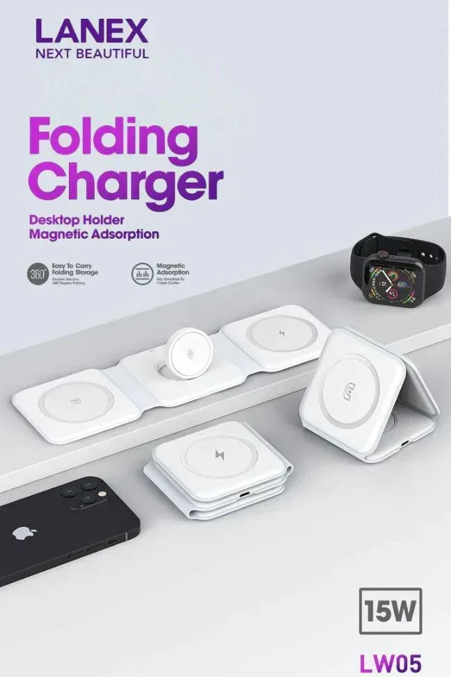 Lanex Folding Magnatic Charger LW05 - Three