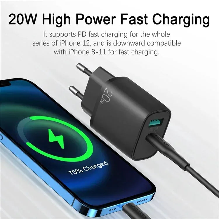 Joyroom Adapter 20 W Fast Charger L-QP205 - Three