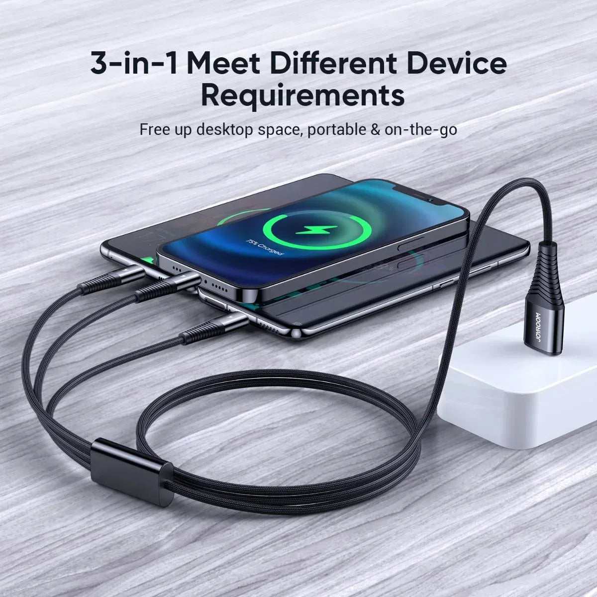 Joyroom 3 in 1 Charging Cable S-1230G4 - Three
