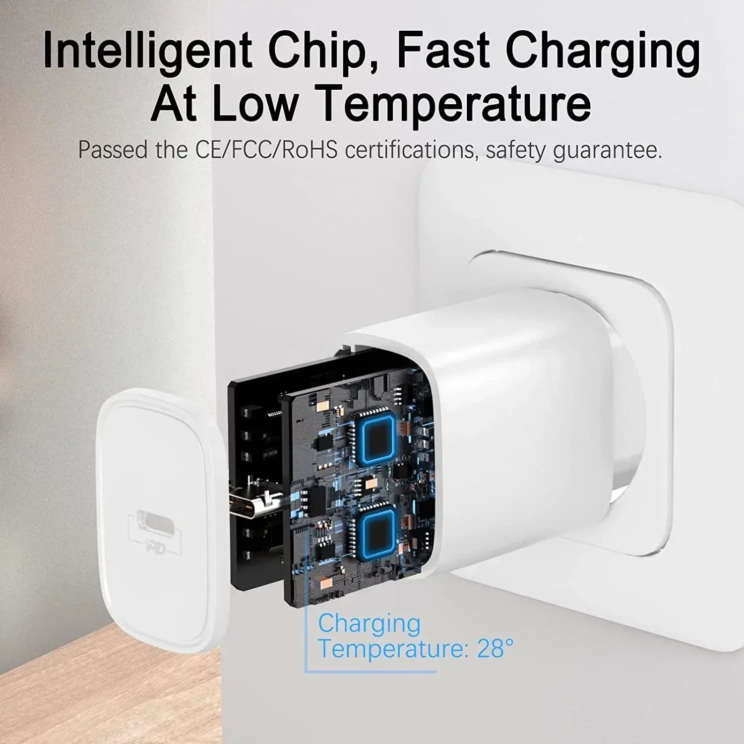 Joyroom Adapter 20 W Fast Charger L-P201 - Three