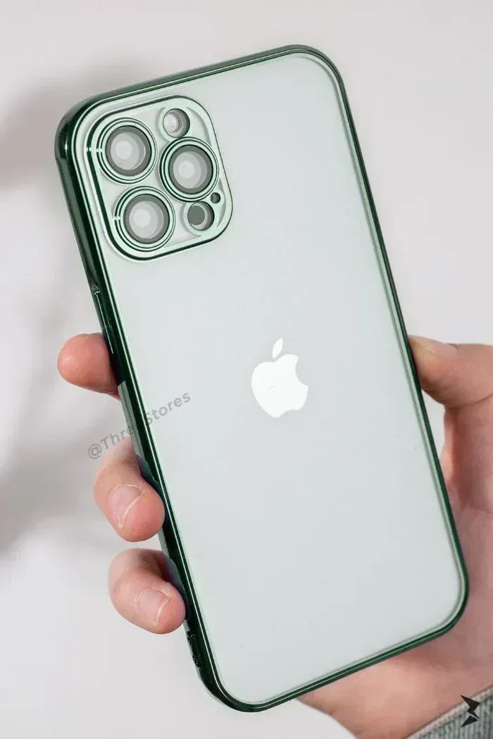 QY Glossy frame Camera Protective Case iPhone 12 Pro Max - Three