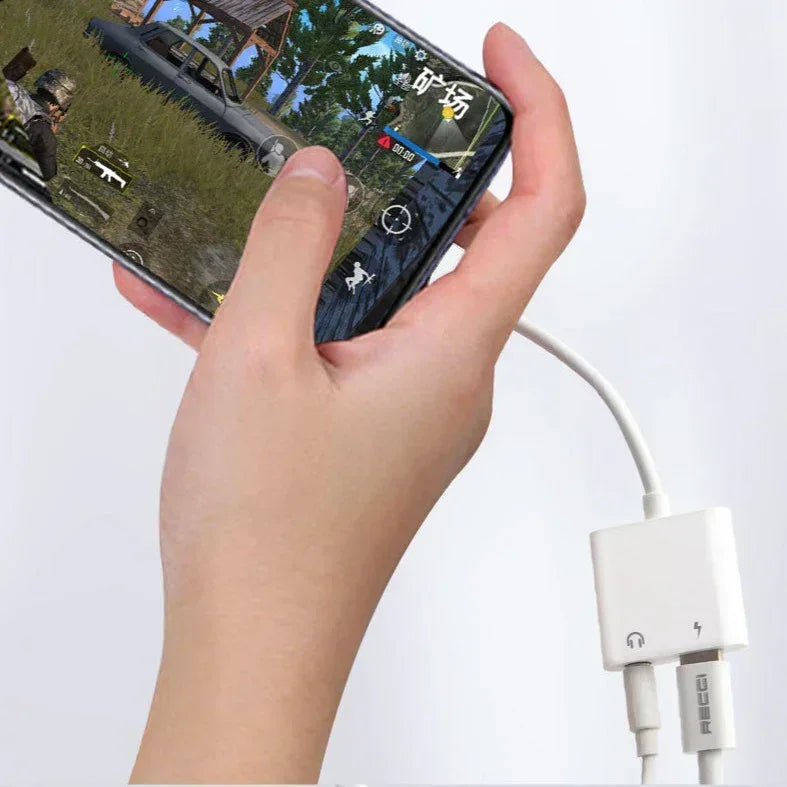 Recci Converter 2 in 1 Type-C And Aux RDS-A02 - Three