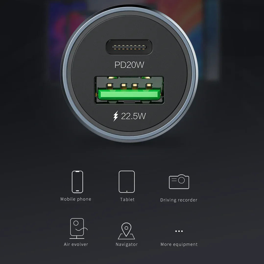 Recci C-Route Car Charger - Three