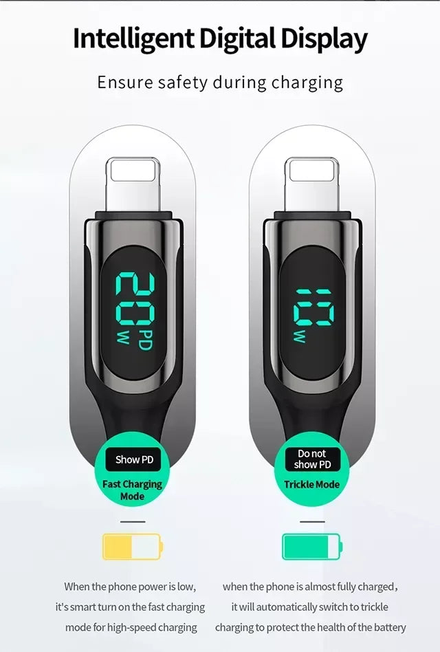 RECCI LED Date Cable GHOST RTC-P10CL - Three