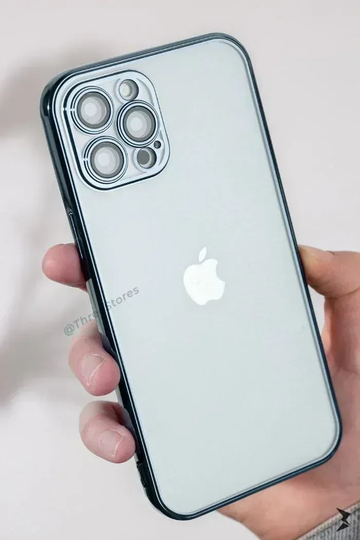 QY Glossy frame Camera Protective Case iPhone 12 Pro Max - Three