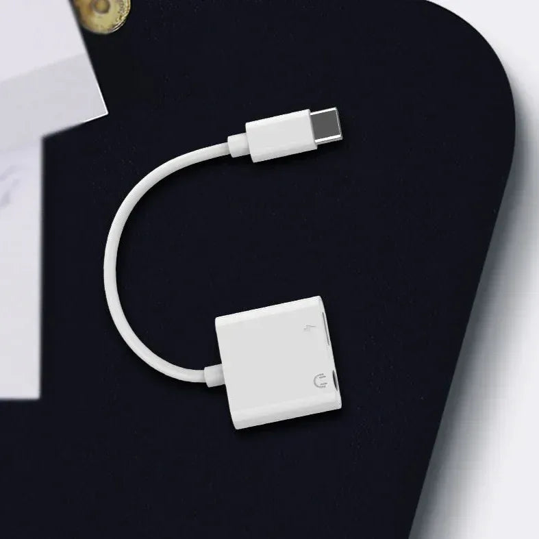 Recci Converter 2 in 1 Type-C And Aux RDS-A02 - Three