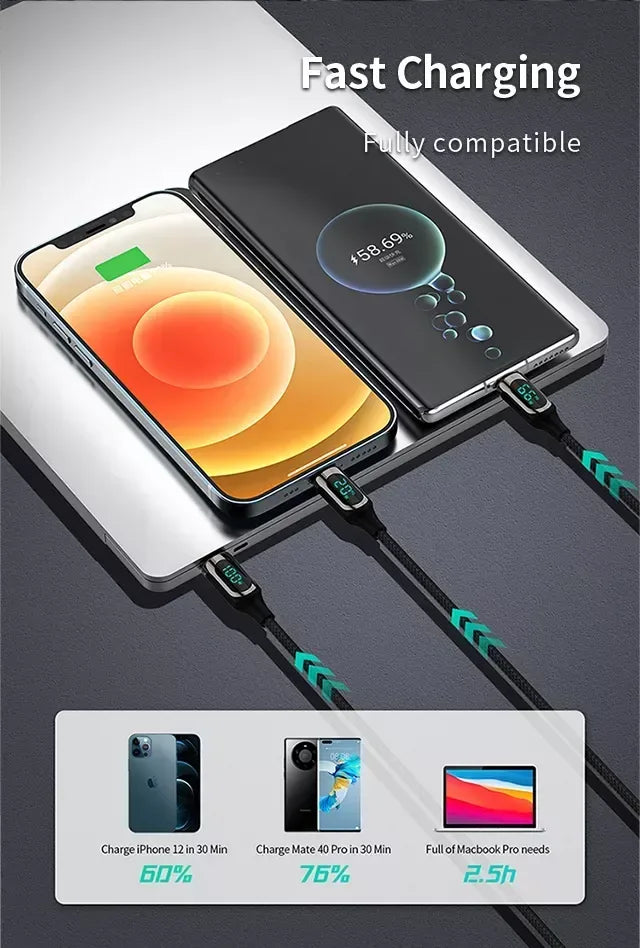 RECCI LED Date Cable GHOST RTC-P10CL - Three