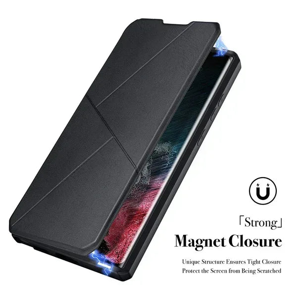 Dux Ducis Leather Skin X 360 Protection Case Samsung S22 Ultra - Three