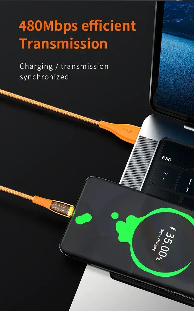 Recci Type-c to Lightning Data cable RTC-P19CL - Three