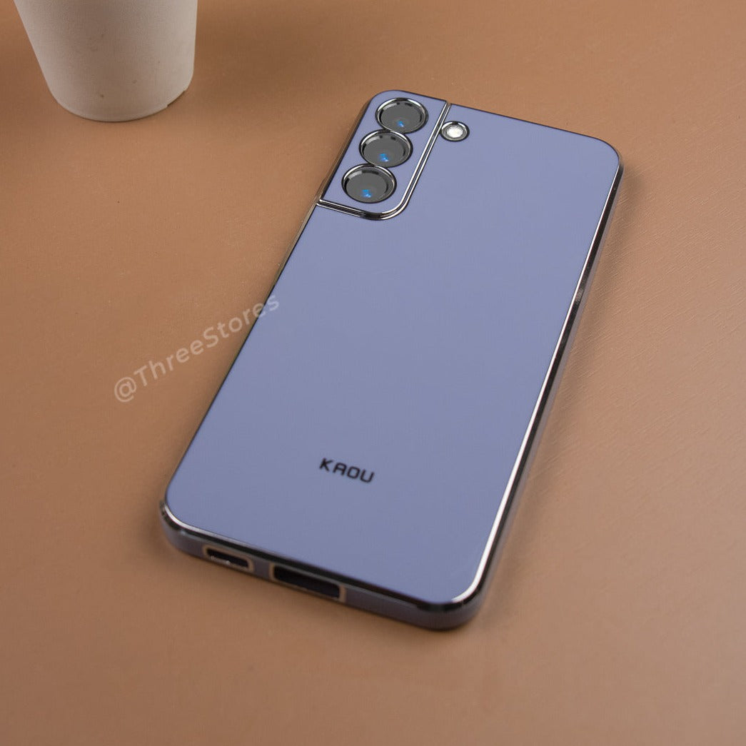 Plating Gold Lens Protection Case Samsung S22 Plus