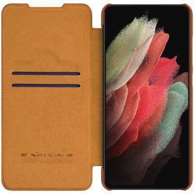 Nillkin Qin Series Leather Case Samsung S21 FE - Three