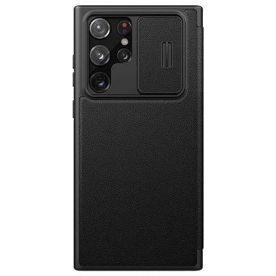 Nillkin Qin Pro Series CamShield Leather case S22 Ultra - Three