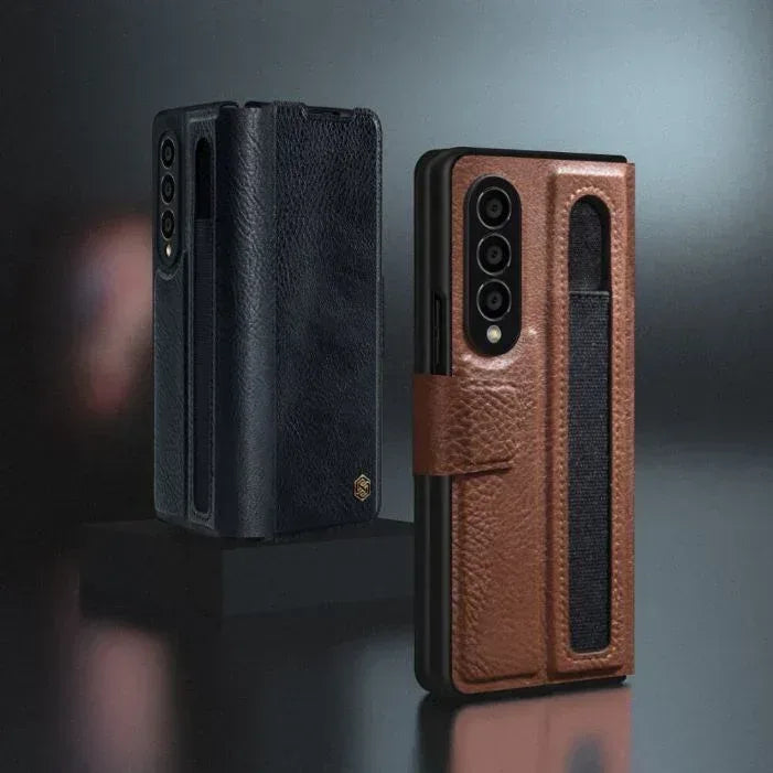 Nillkin Leather Pen Samsung Galaxy Case Z Fold 4 - Three