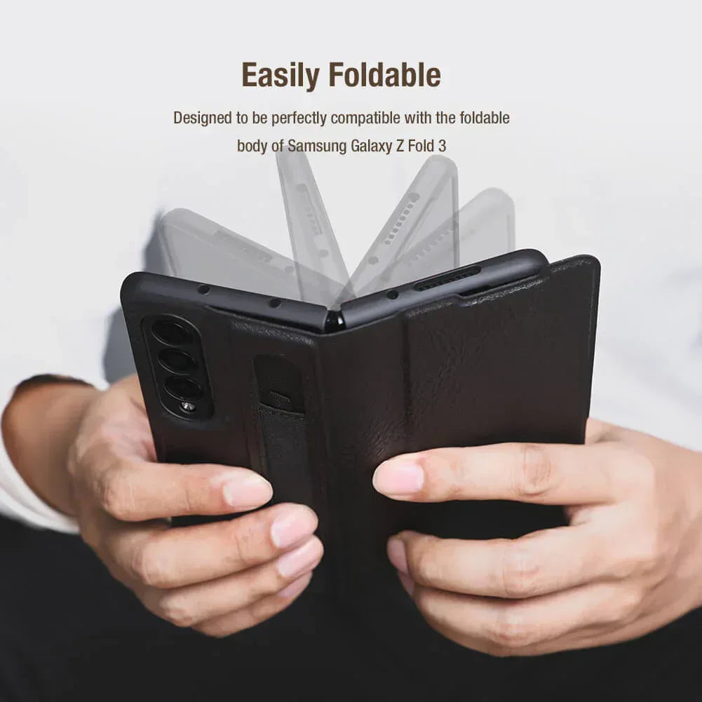 Nillkin Leather Pen Samsung Galaxy Case Z Fold 3 - Three
