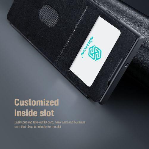 Nillkin Qin Pro Series CamShield Leather case S22 Ultra - Three