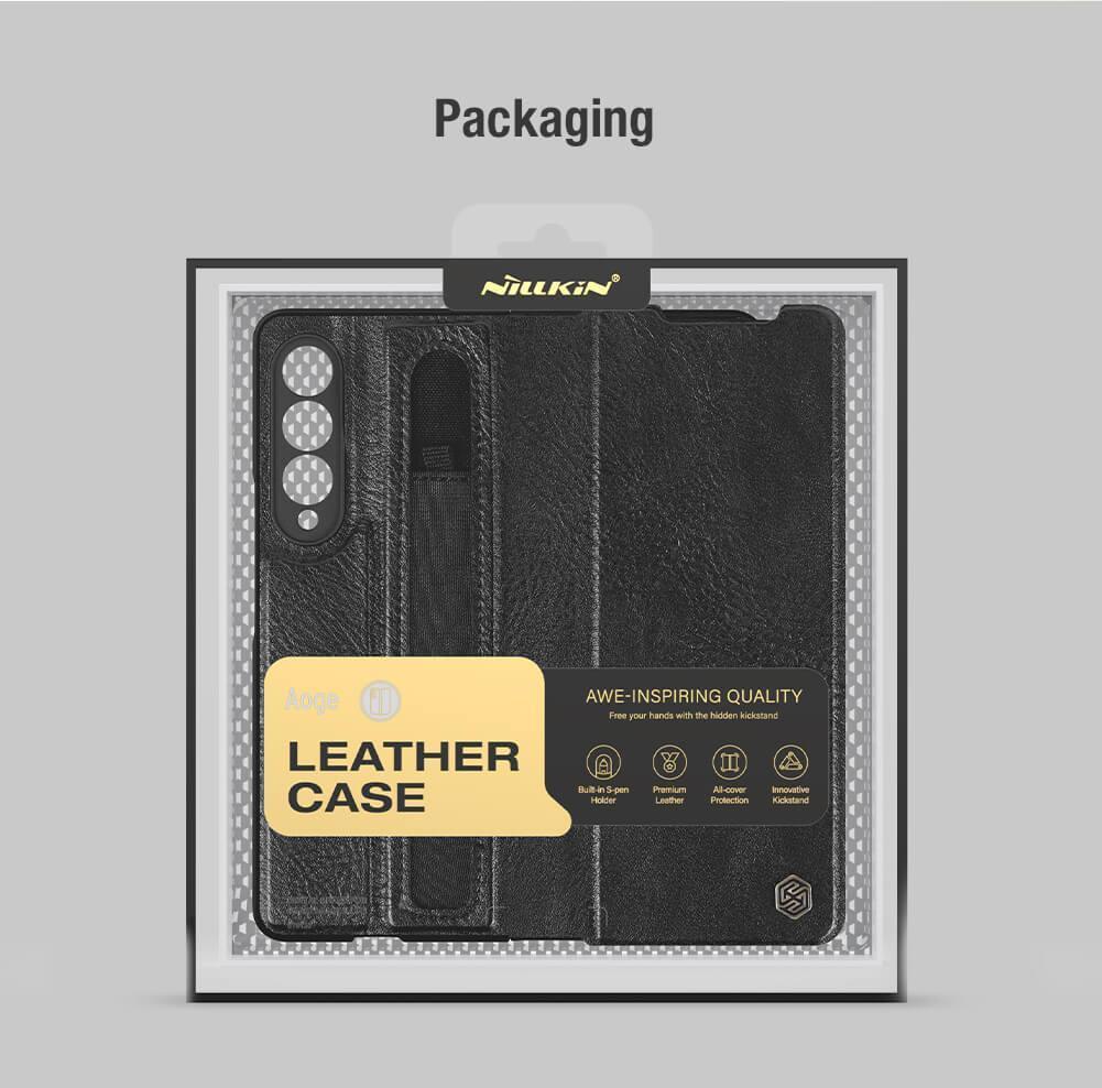 Nillkin Leather Pen Samsung Galaxy Case Z Fold 3 - Three