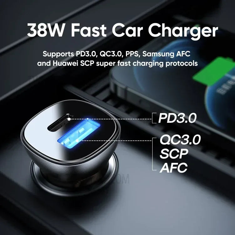 JoyRoom Fast Car Charger Dual ports C-A42 - Three