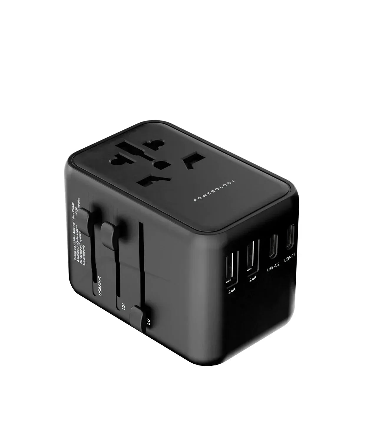 Powerology Adapter Multi-Port 65w Universal - Three