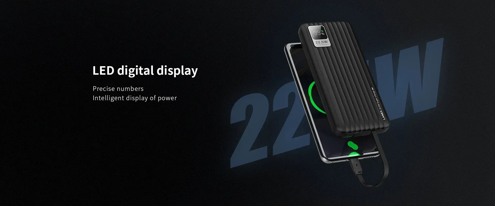 Lanex Fast Charging Power Bank 10000 N8 - Three