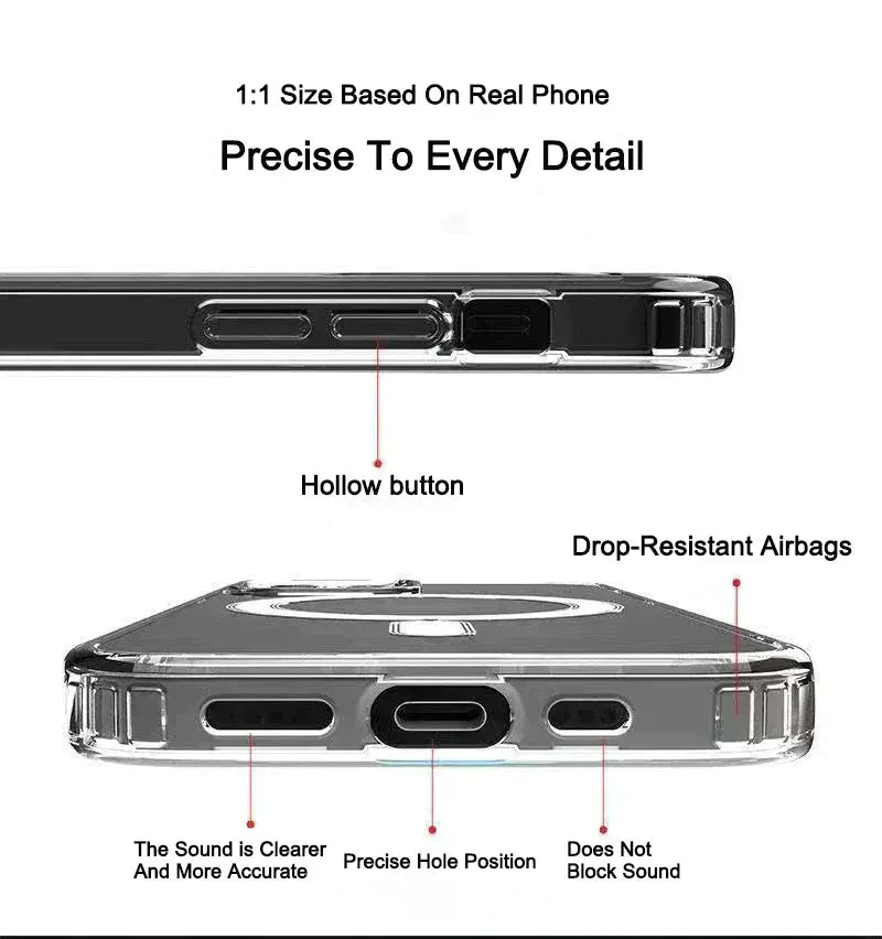 Transparent Magsafe Case iPhone 14 Pro - Three