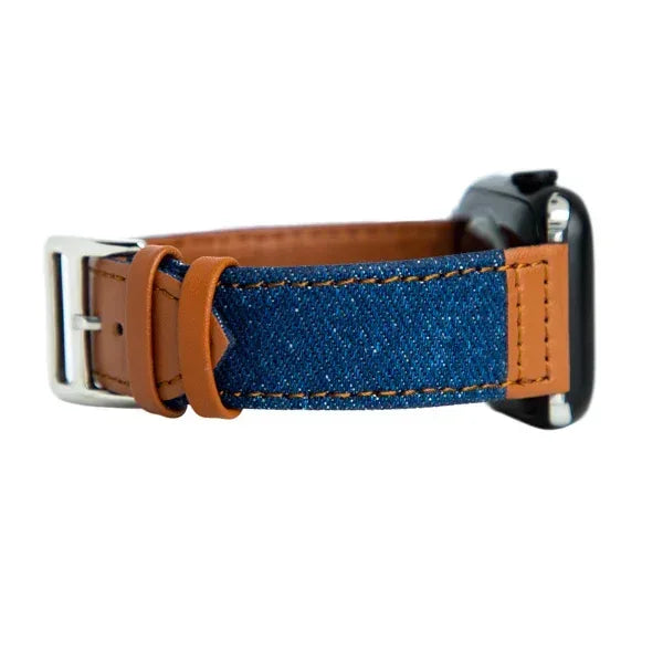 Jeans Semi Classic Band For Apple Watch - Three