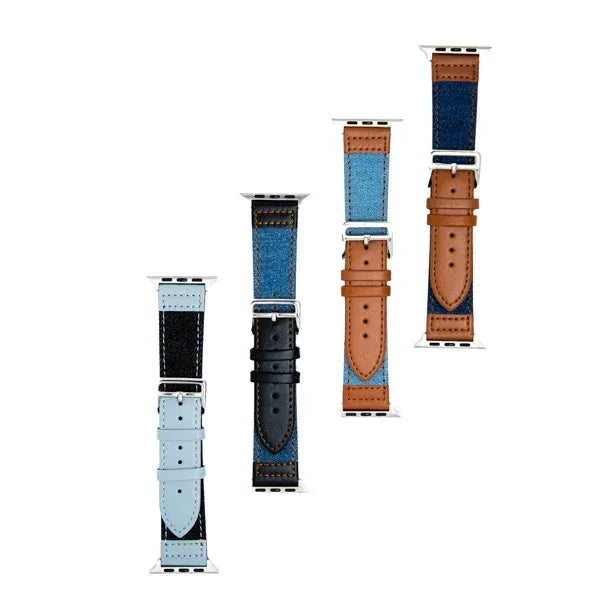 Jeans Semi Classic Band For Apple Watch - Three