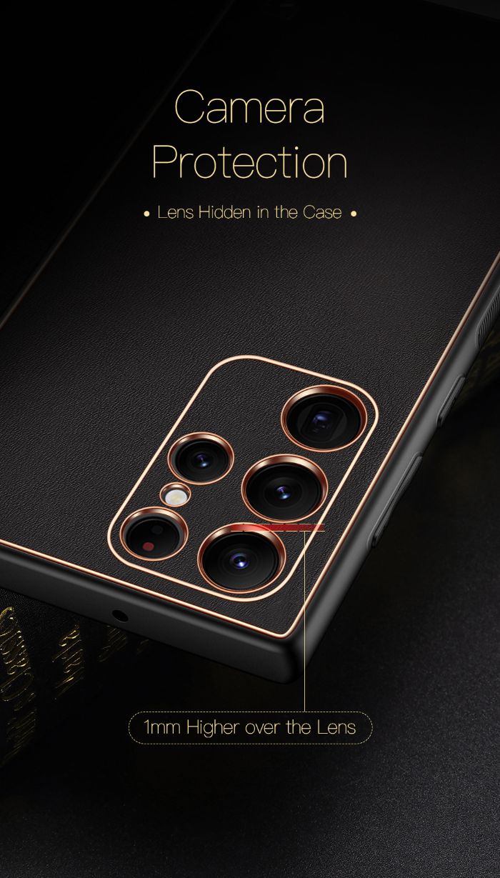 DUX DUCIS YOLO Leather Camera Protection Case Samsung S22 Ultra
