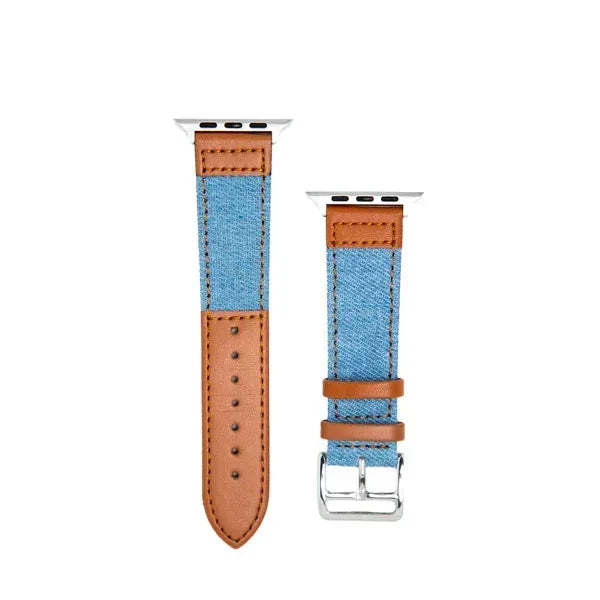 Jeans Semi Classic Band For Apple Watch - Three