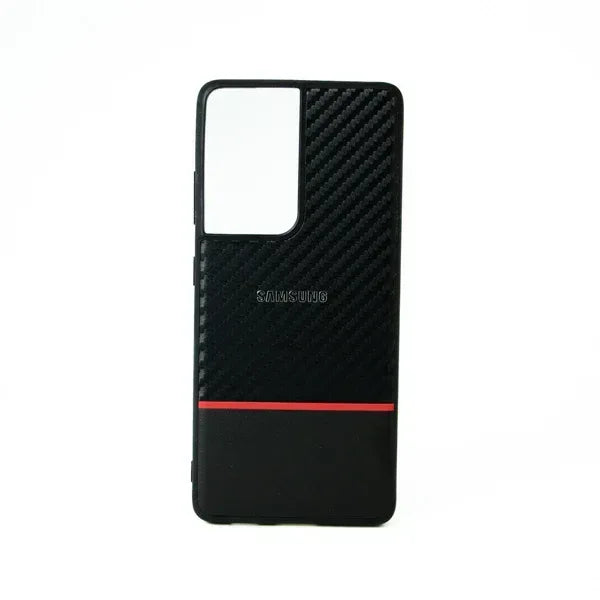 Black Fiber Protective Case Samsung S21 Ultra - Three