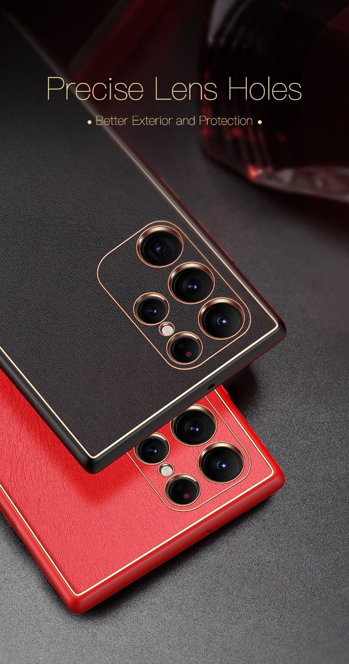 DUX DUCIS YOLO Leather Camera Protection Case Samsung S22 Ultra