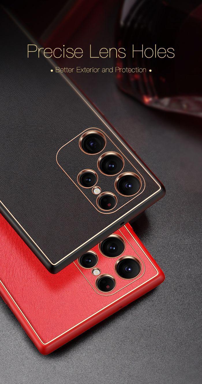 DUX DUCIS YOLO Leather Camera Protection Case Samsung S22 Ultra - Three
