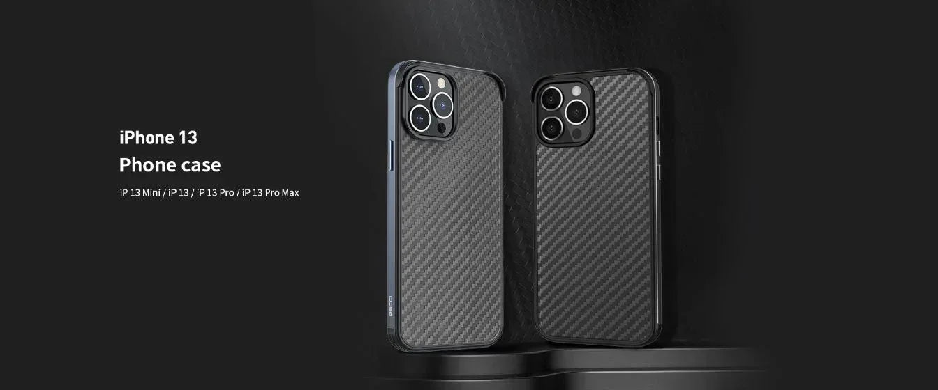 Recci Armor Carbon Fiber Case iPhone 13 Pro Max - Three