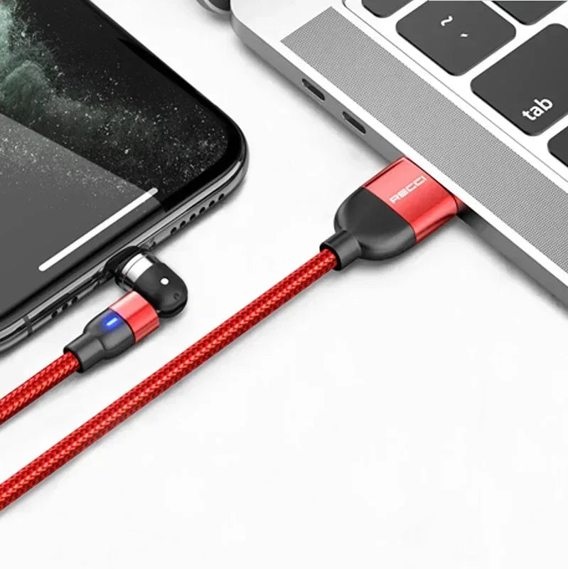 Recci Magnetic Rotating Data Cable - Three