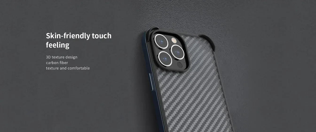 Recci Armor Carbon Fiber Case iPhone 13 Pro Max - Three