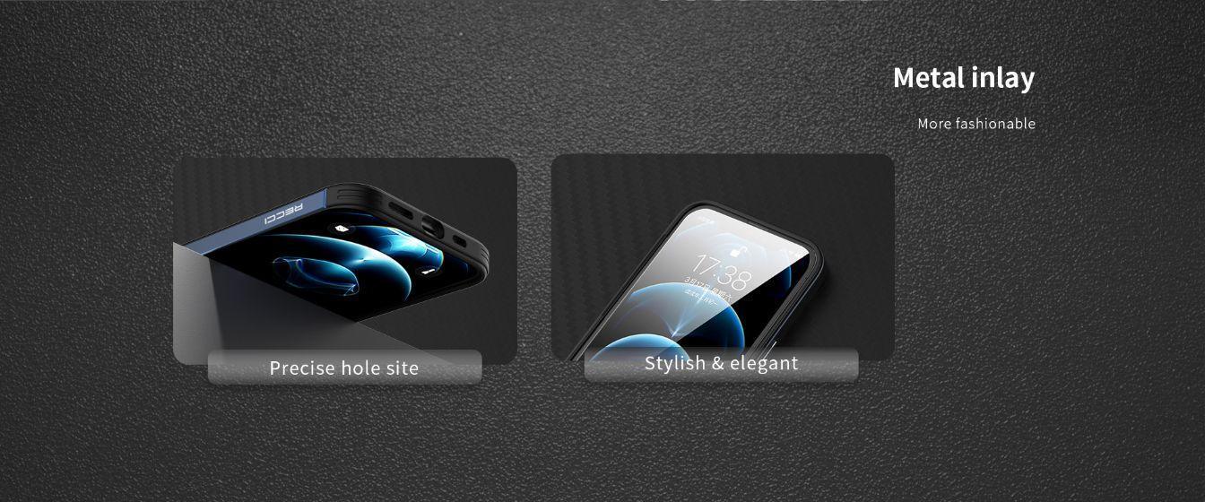 Recci Armor Carbon Fiber Case iPhone 13 Pro Max - Three
