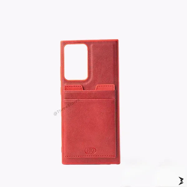 Hdd Leather Slim invisible Card Case Samsung Note 20 Ultra - Three