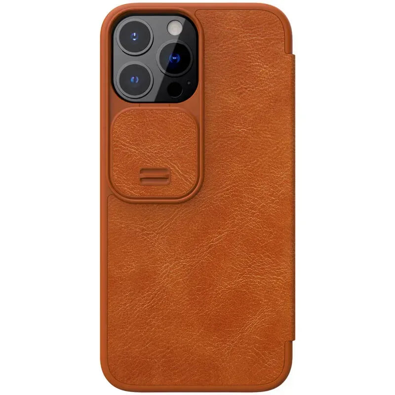 Nillkin Qin Pro Series CamShield Leather case iPhone 13 Pro Max - Three