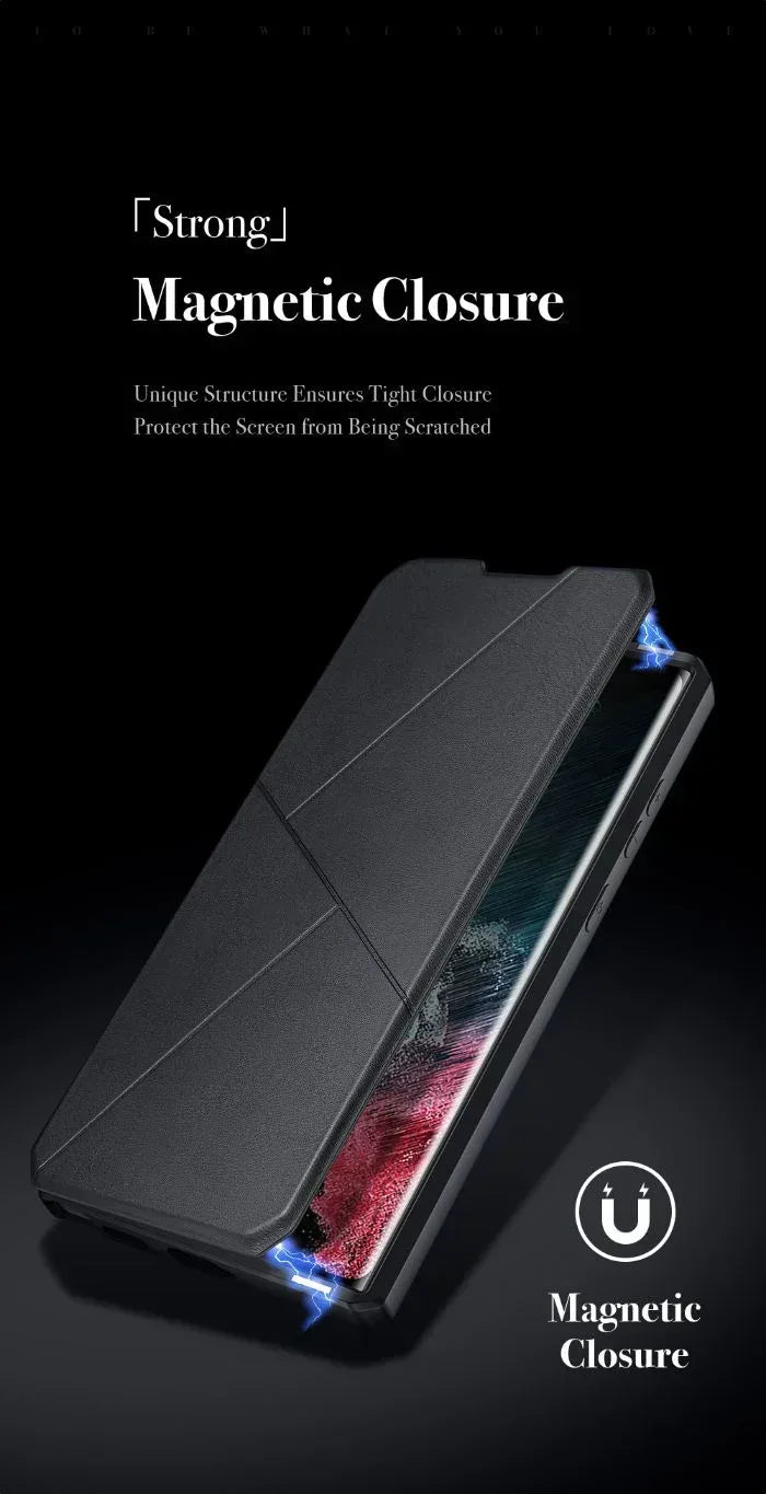 Dux Ducis Leather Skin X 360 Protection Case Samsung S22 Ultra - Three
