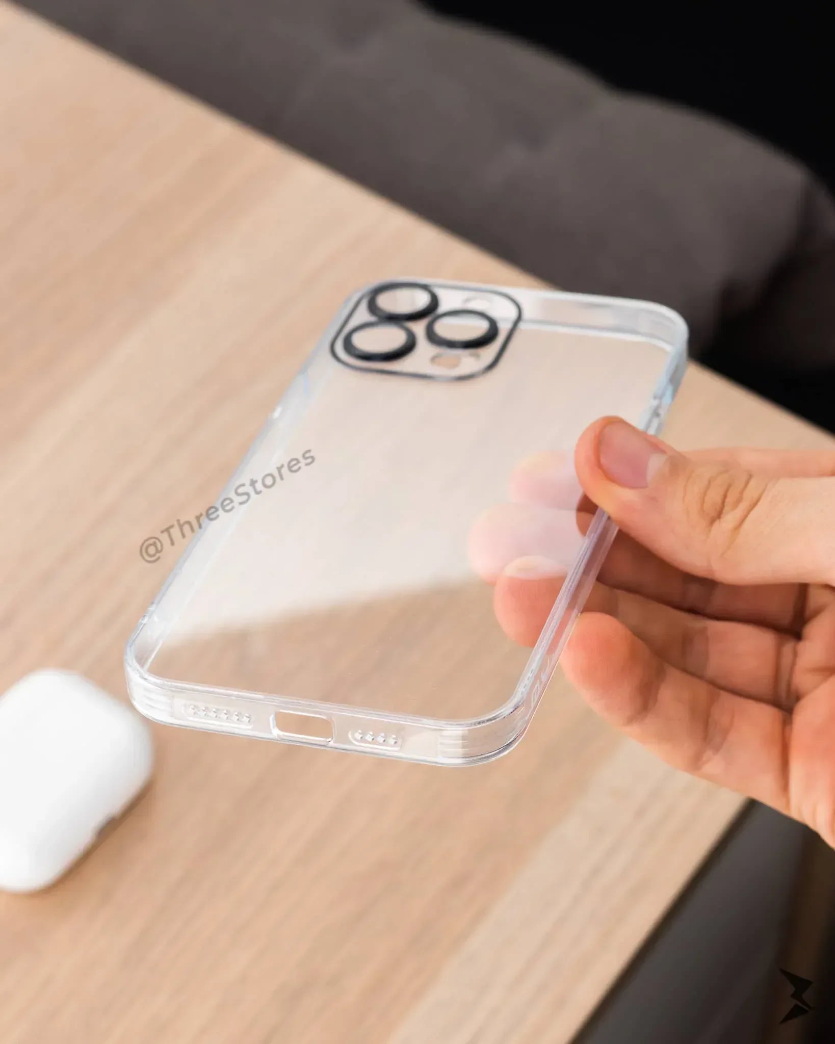 QY Glossy Transparent Camera Protective Case iPhone 13 Pro Max - Three